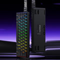 Teclado mecánico inalámbrico para juegos AULA MINI60 HE Pro de 61 teclas con iluminación RGB