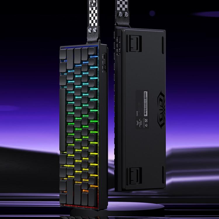 Teclado mecánico inalámbrico para juegos AULA MINI60 HE Pro de 61 teclas con iluminación RGB