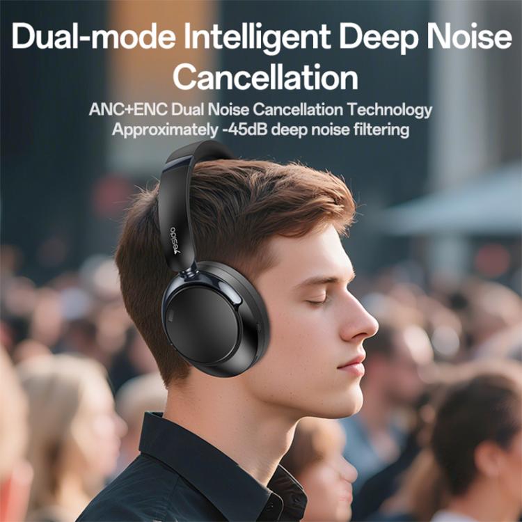 Auriculares Bluetooth supraaurales Yesido EP11 con cancelación de ruido de modo dual, EP11