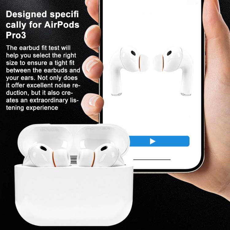 XDcase 3 pares de almohadillas de silicona de repuesto para auriculares, tallas S/M/L, For AirPods Pro 3, 3 Pairs S/M/L Size
