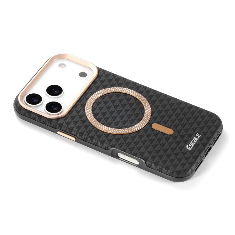 Funda magnética para teléfono ESEBLE L3 con lente metálica y escudo triangular, For iPhone 17 Pro Max, For iPhone 17 Pro