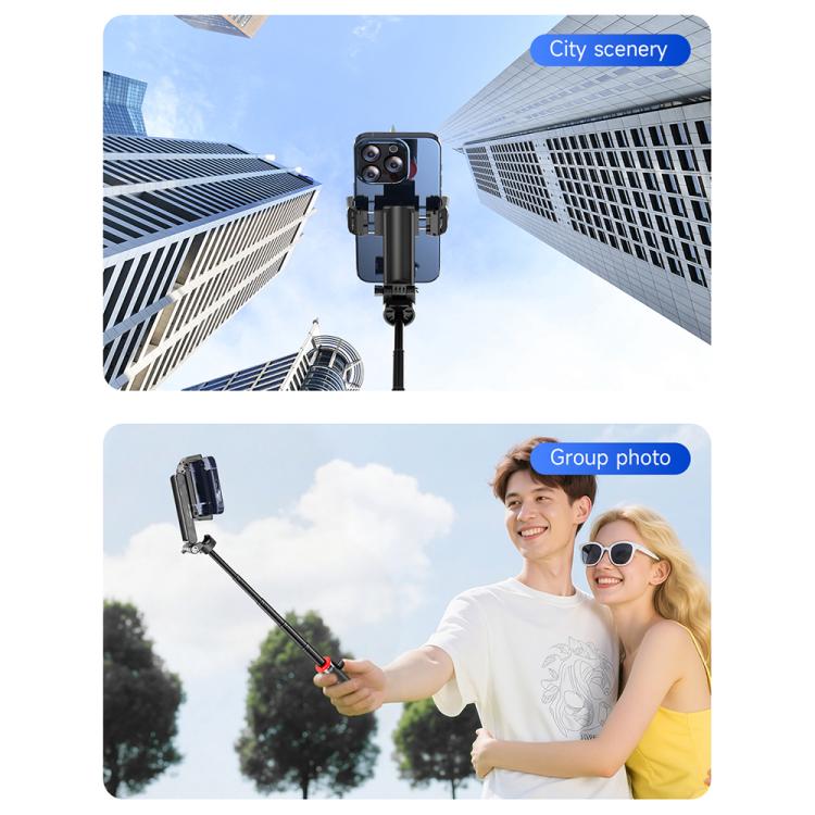 F07 Mini palo selfie cuadrúpedo inalámbrico portátil de 410 mm con control remoto F07 de 410 mm, No Fill Light, with 1pc D9 Fill Light, with 2pcs D9 Fill Lights