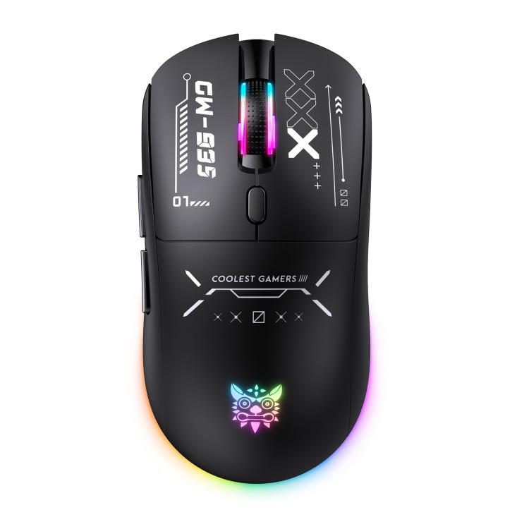 Ratón inalámbrico ONIKUMA CW935 de 12800 DPI, 2,4 GHz, Bluetooth y con cable, RGB de tres modos., CW935