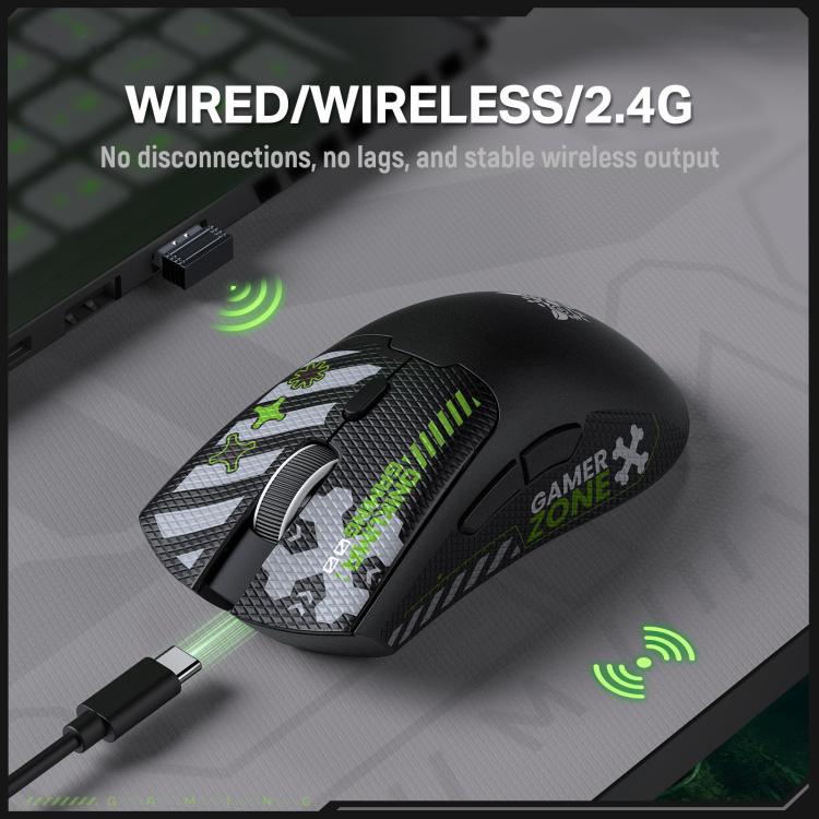 Ratón para juegos ONIKUMA DM01 de 12800 DPI, 2,4 GHz, Bluetooth y con cable, triple modo., DM01