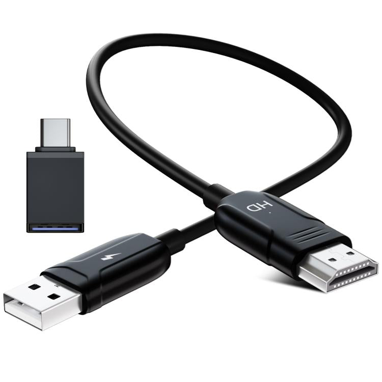 Cable USB-A a HDMI HD para duplicar la pantalla. Cable convertidor inalámbrico para duplicar la pantalla con adaptador., 70cm