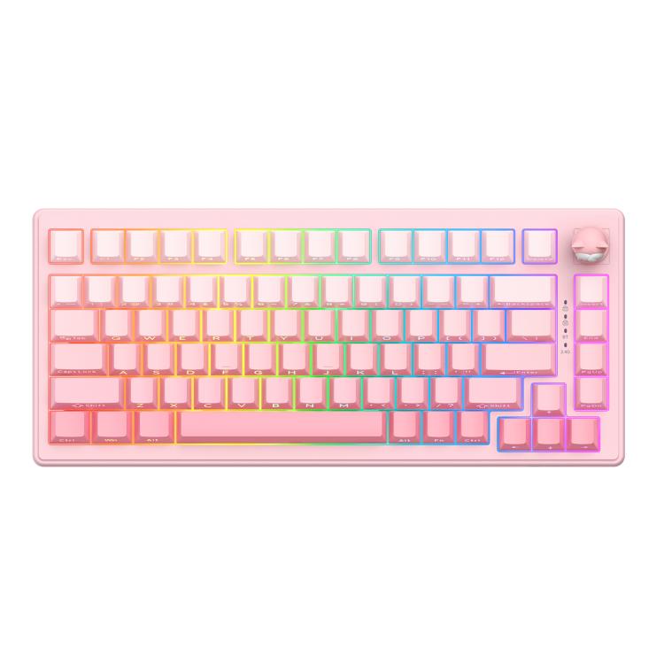 Teclado mecánico para juegos ONIKUMA MT707 de 82 teclas con RGB y tres modos