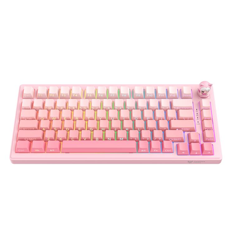 Teclado mecánico para juegos ONIKUMA MT707 de 82 teclas con RGB y tres modos