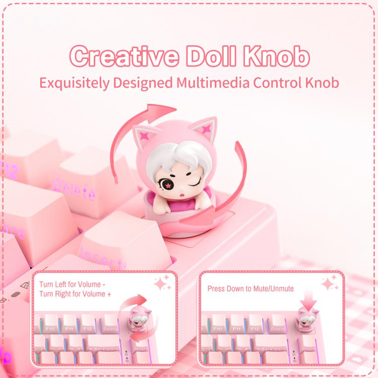 Teclado mecánico para juegos ONIKUMA MT707 de 82 teclas con RGB y tres modos