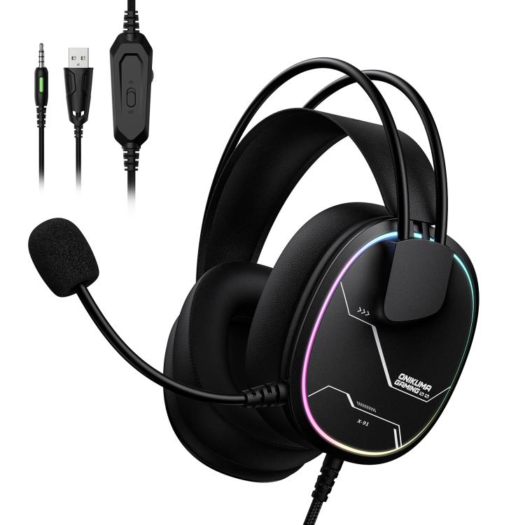 Auriculares supraaurales con cable y micrófono ONIKUMA X91