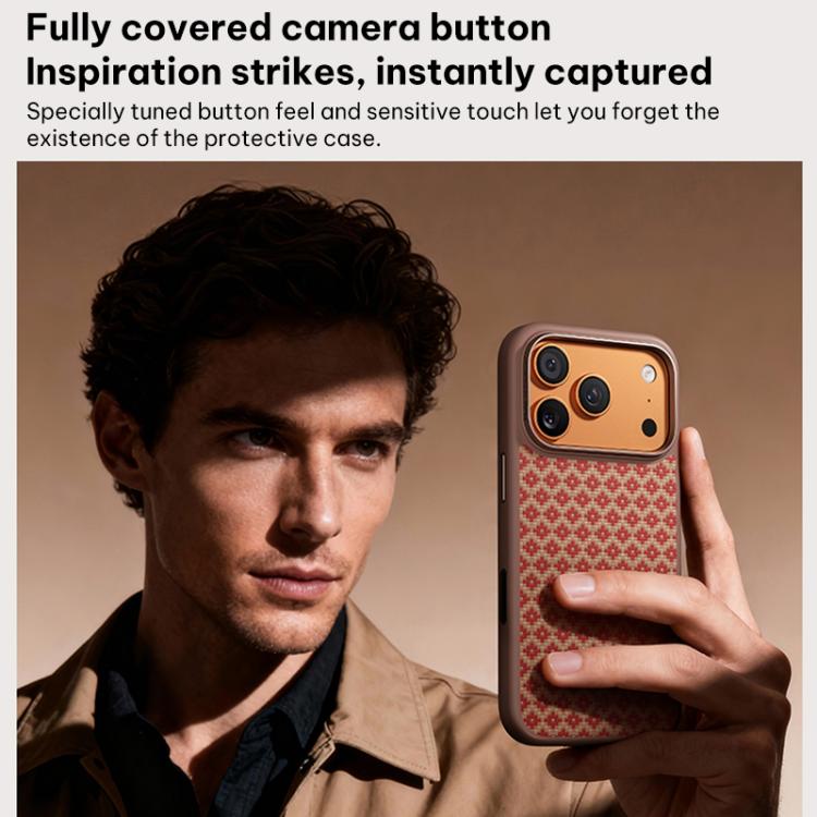 Funda magnética antigolpes Benks Y3 de Kevlar con diseño de diamante, For iPhone 17 Pro Max, For iPhone 17 Pro