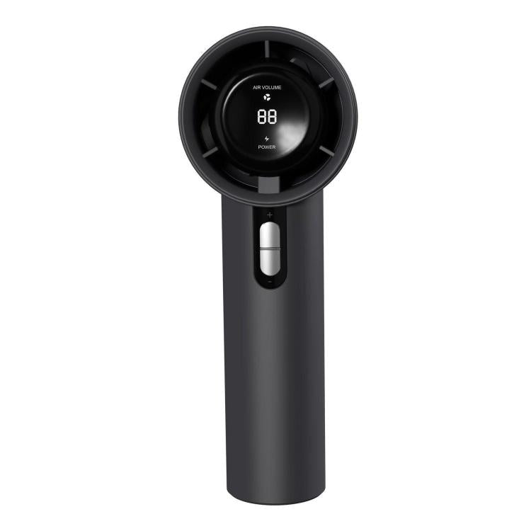 Ventilador de mano de alta velocidad de 100 velocidades, sin aspas, mini ventilador con pantalla digital, pequeño, 1800mAh, 3000mAh