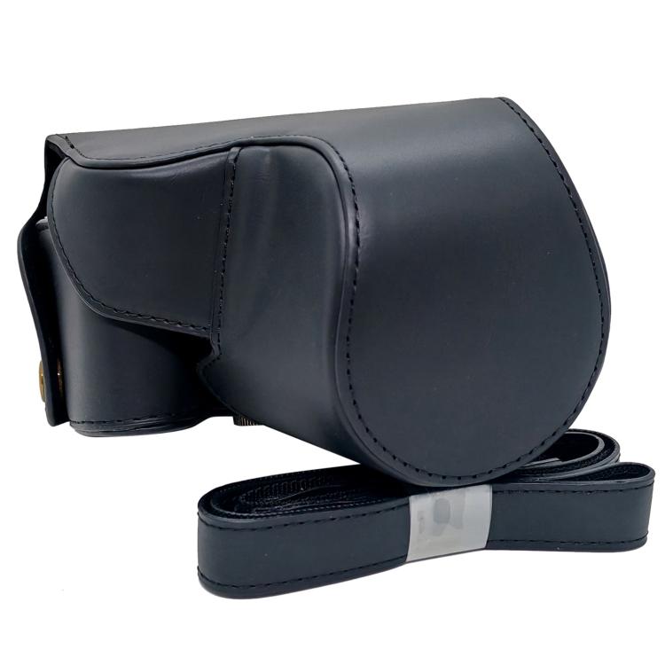 Funda para cámara de piel vegana de cuerpo entero con correa., For Canon PowerShot SX50 HS