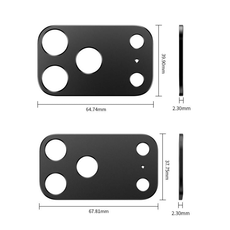 Protector de lente de cámara plano y hueco de metal XDcase, For iPhone 17 Pro Max, For iPhone 17 Pro