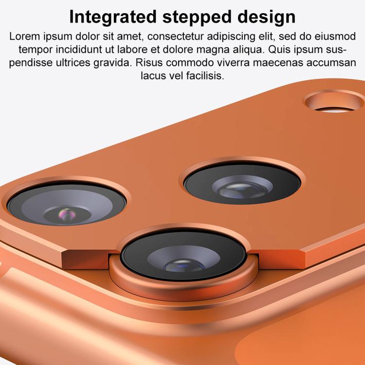 Protector de lente de cámara plano y hueco de metal XDcase, For iPhone 17 Pro Max, For iPhone 17 Pro