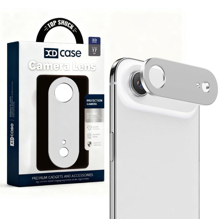 Protector de lente de cámara plano y hueco de metal XDcase, For iPhone Air