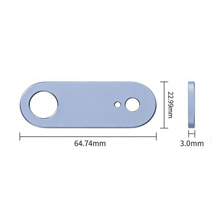 Protector de lente de cámara plano y hueco de metal XDcase, For iPhone Air
