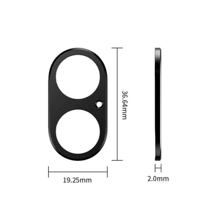 Protector de lente de cámara plano y hueco de metal XDcase, For iPhone 17