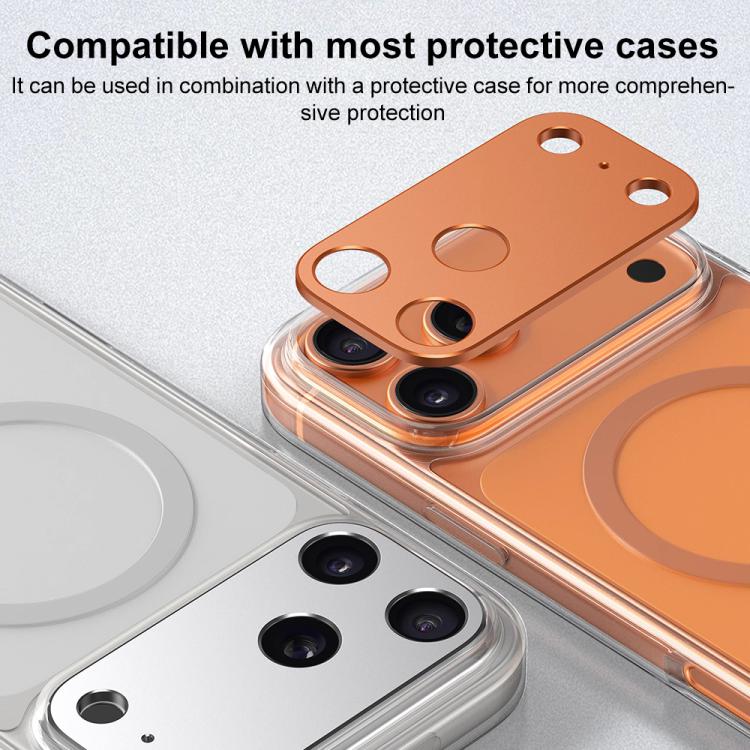 Protector de lente de cámara plano y hueco de metal XDcase, For iPhone 17