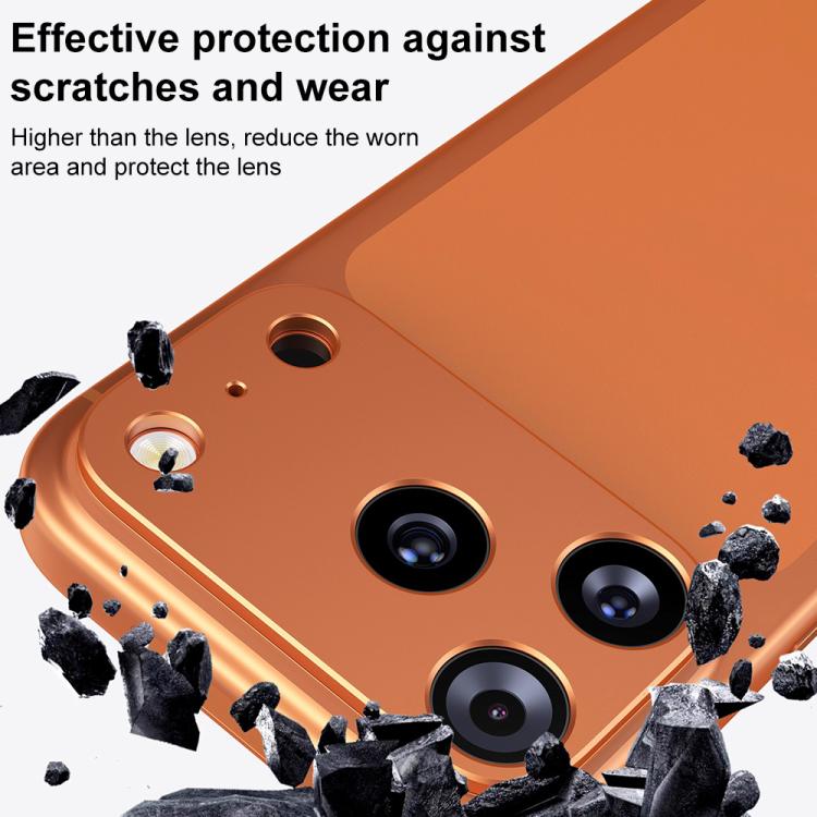 Protector de lente de cámara plano y hueco de metal XDcase, For iPhone 17