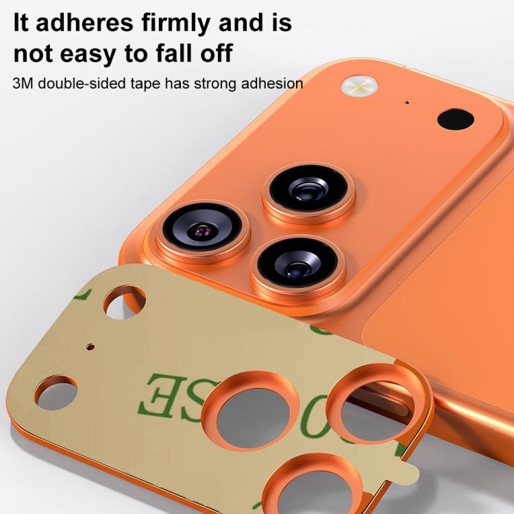 Protector de lente de cámara plano y hueco de metal XDcase, For iPhone 17