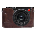 Funda para cámara de media carcasa de cuero vegano, For Leica Q3