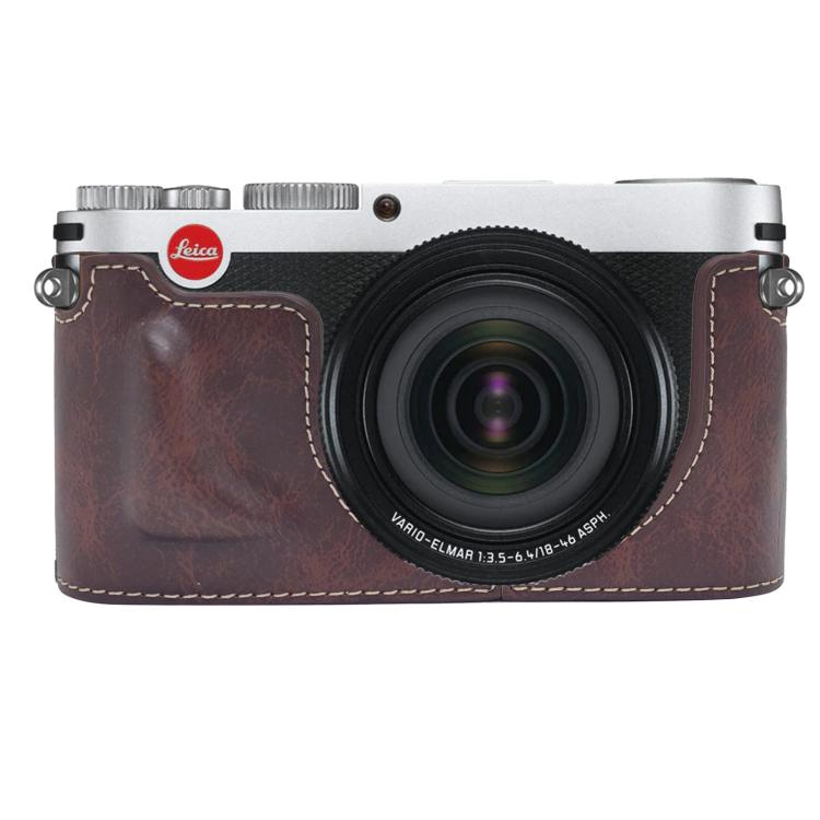 Base de media funda para cámara de cuero vegano, For Leica X Vario / TYP107