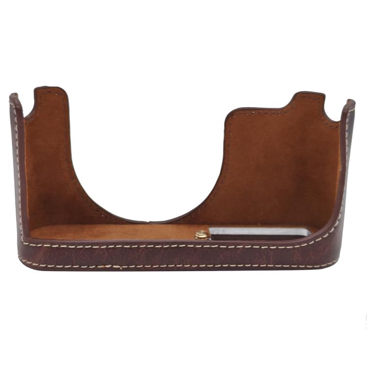 Base de media funda para cámara de cuero vegano, For Leica X Vario / TYP107