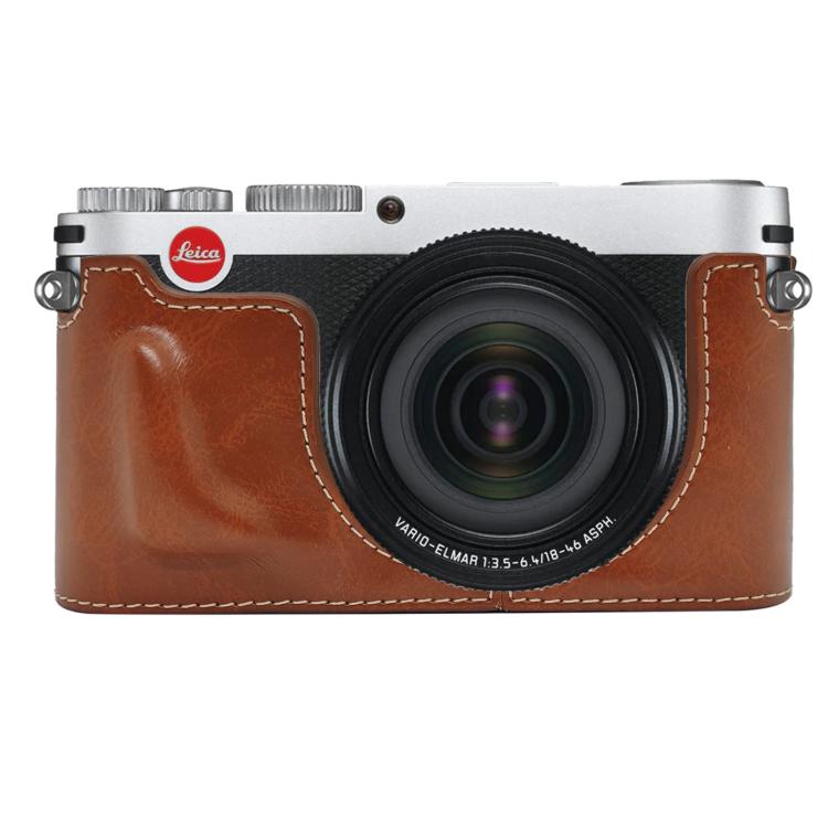 Base de media funda para cámara de cuero vegano, For Leica X Vario / TYP107