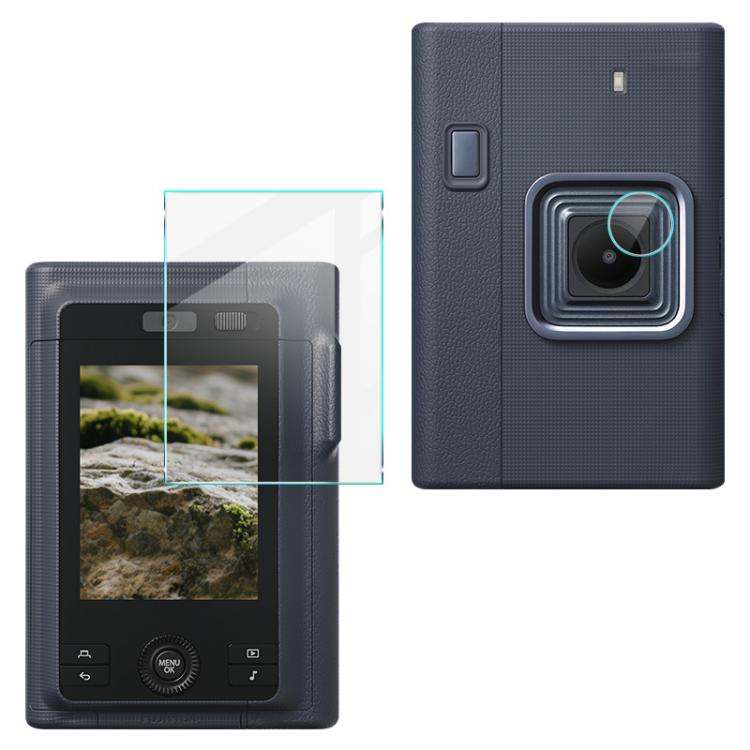 Protector de pantalla de vidrio templado imak Serie H con película para lentes de cámara, For FUJIFILM instax mini LiPlay+