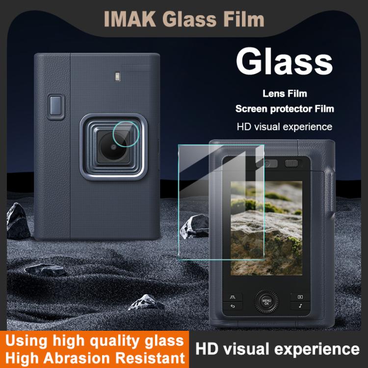 Protector de pantalla de vidrio templado imak Serie H con película para lentes de cámara, For FUJIFILM instax mini LiPlay+