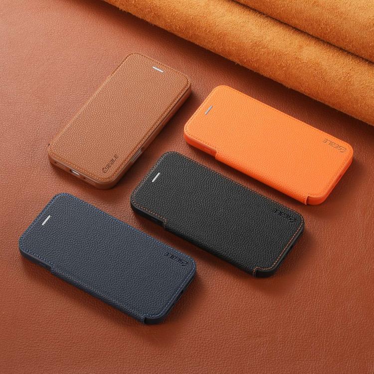 Funda para teléfono ESEBLE ultradelgada con ranura para tarjetas y cierre magnético de piel vegana, For iPhone 17 Pro Max, For iPhone 17 Pro, For iPhone 17, For iPhone Air