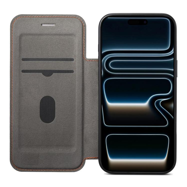 Funda para teléfono ESEBLE ultradelgada con ranura para tarjetas y cierre magnético de piel vegana, For iPhone 17 Pro Max, For iPhone 17 Pro, For iPhone 17, For iPhone Air