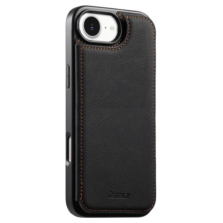 Funda para teléfono ESEBLE con textura retro, doble hebilla y ranura para tarjetas., For iPhone 17e / 16e, For iPhone 17 Pro Max, For iPhone 17 Pro, For iPhone 17, For iPhone Air, For iPhone 16 Pro Max, For iPhone 16 Pro, For iPhone 16                 ...