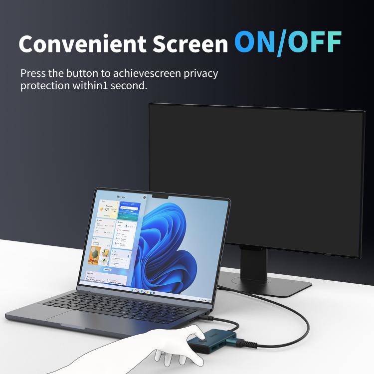 Adaptador portátil Onten UC935 USB-C / Tipo-C a DisplayPort, PD100W con apagado instantáneo de pantalla., UC935