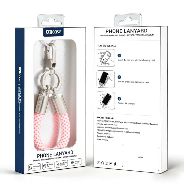 Correa de muñeca antipérdida para teléfono XDcase con hebilla y junta metálicas, longitud: 10,6 cm.