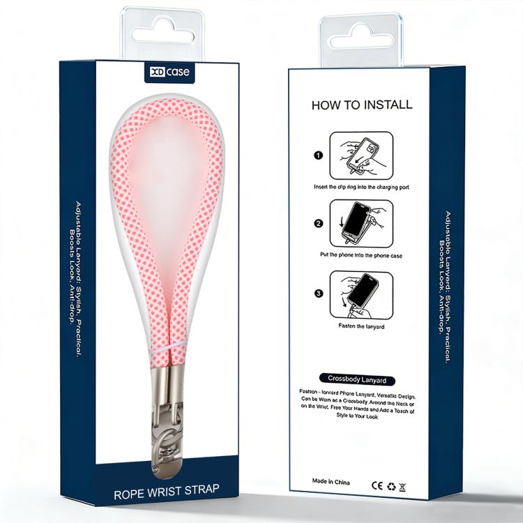 Correa de muñeca antipérdida para teléfono XDcase con hebilla y junta metálicas, longitud: 18,9 cm.