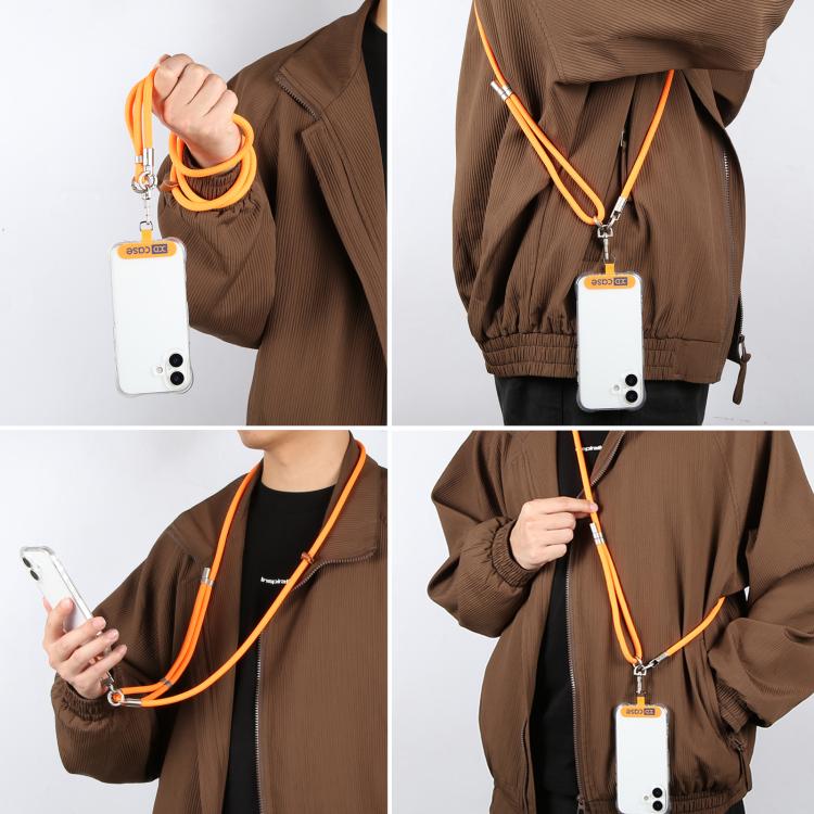 Cordón antipérdida para teléfono XDcase con hebilla y junta metálicas, longitud ajustable: 41-77 cm.