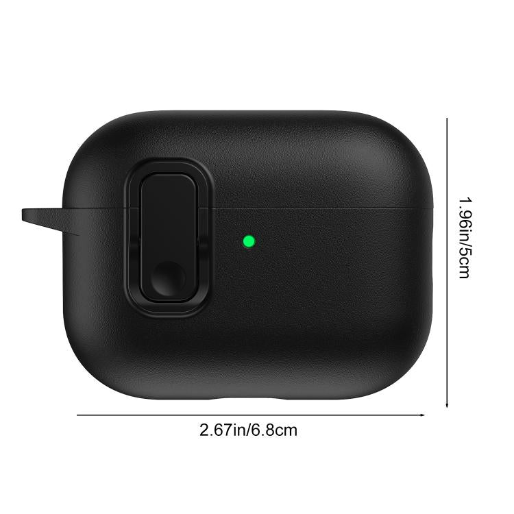 Funda para auriculares XDcase con textura de piel sintética y cierre de seguridad de TPU, For AirPods Pro 3, For AirPods 4, For AirPods Pro 2 / 1