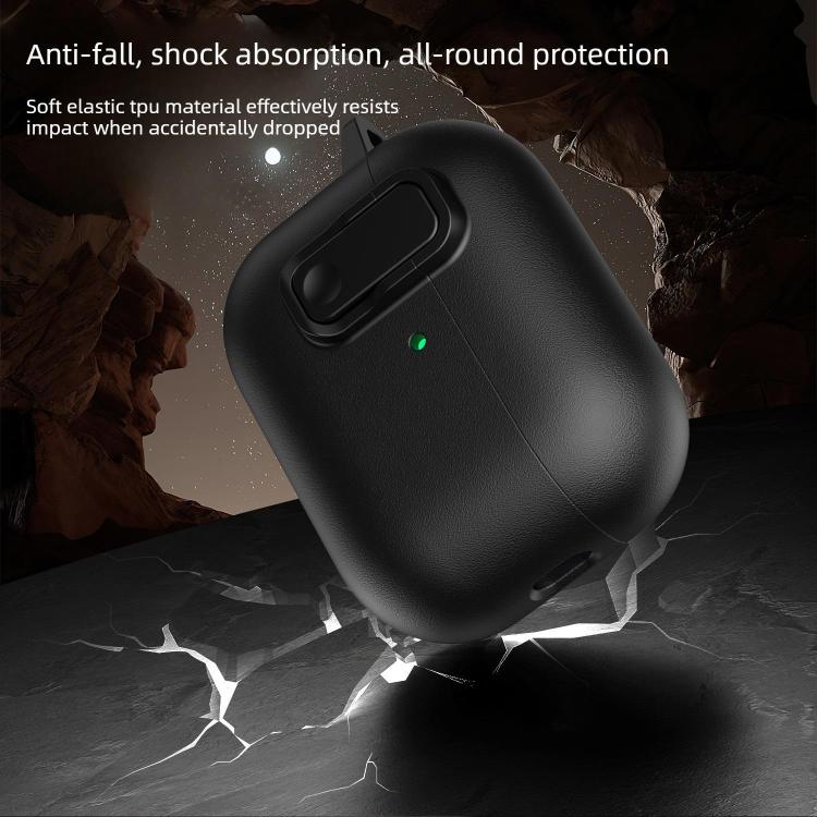 Funda para auriculares XDcase con textura de piel sintética y cierre de seguridad de TPU, For AirPods Pro 3, For AirPods 4, For AirPods Pro 2 / 1