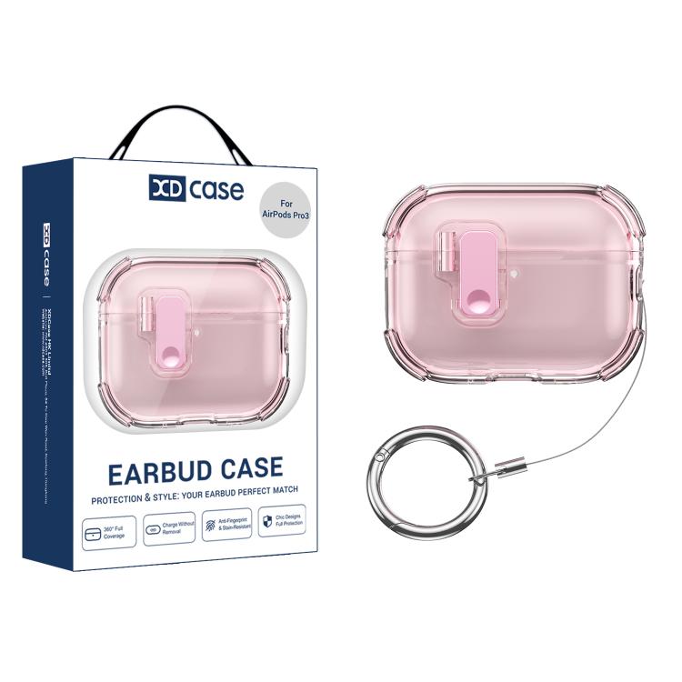 Estuche para auriculares automáticos de silicona transparente XDcase, For AirPods Pro 3, For AirPods 4, For AirPods Pro 2 / 1