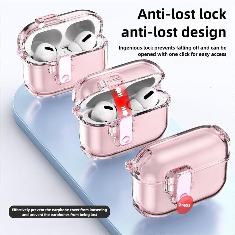 Estuche para auriculares automáticos de silicona transparente XDcase, For AirPods Pro 3, For AirPods 4, For AirPods Pro 2 / 1