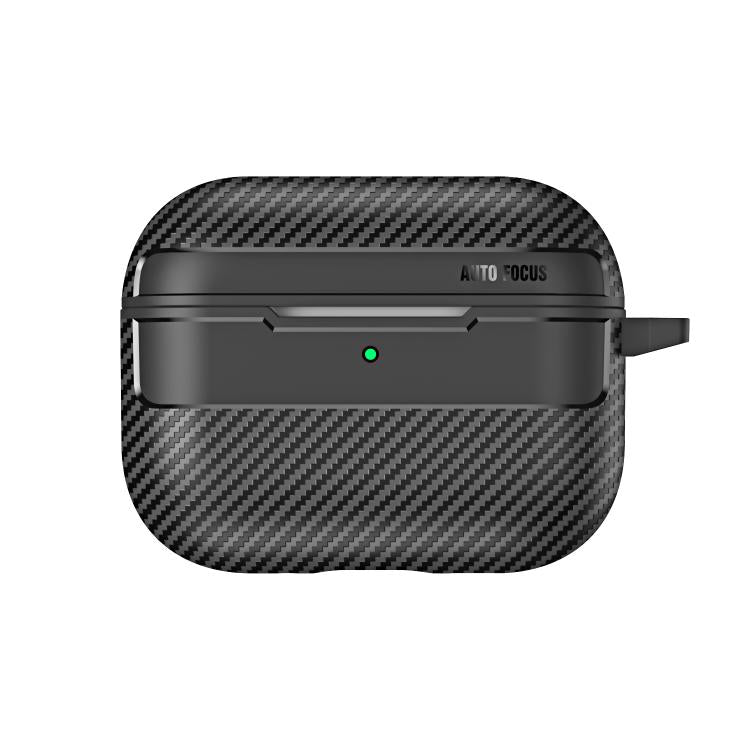 Estuche para auriculares XDcase con textura de fibra de carbono y gancho., For AirPods Pro 3, For AirPods 4
