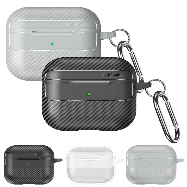 Estuche para auriculares XDcase con textura de fibra de carbono y gancho., For AirPods Pro 3, For AirPods 4