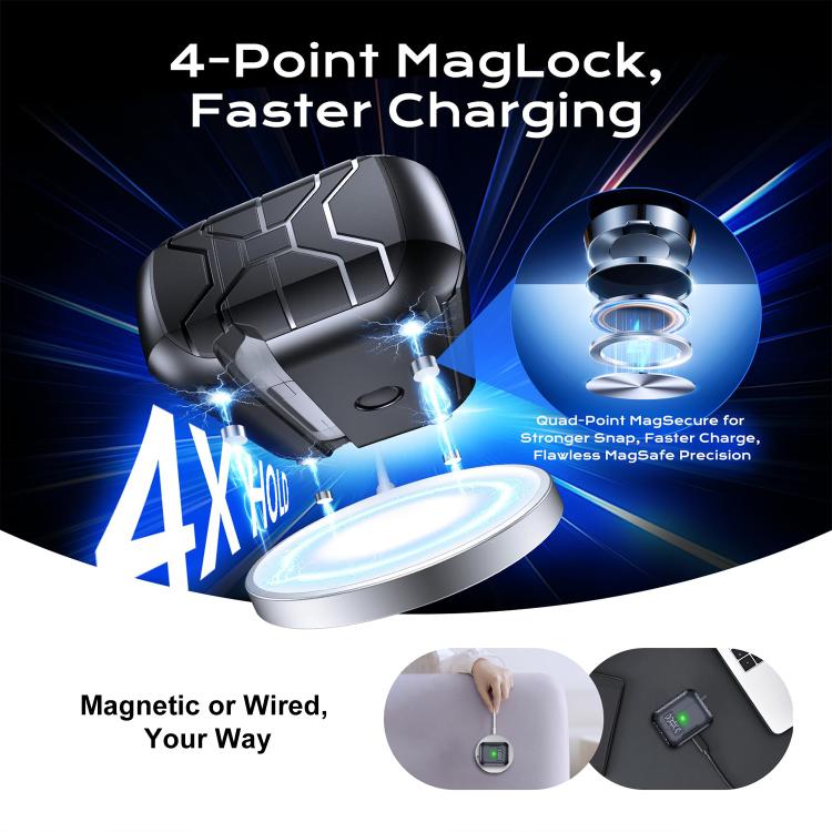 Estuche magnético para auriculares XDcase con apertura automática y soporte, For AirPods Pro 3, For AirPods 4, For AirPods Pro 2 / 1
