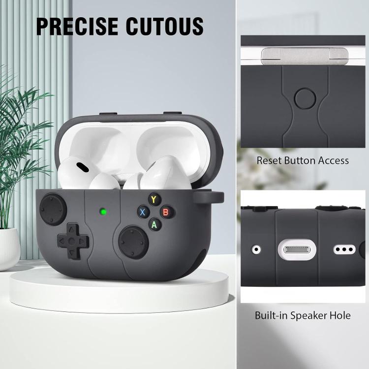 Funda de silicona para auriculares estilo consola de videojuegos retro de XDcase, For AirPods Pro 3, For AirPods 4, For AirPods Pro 2 / 1