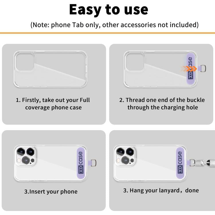 XDcase 5 piezas de conector de parche para cordón de teléfono celular