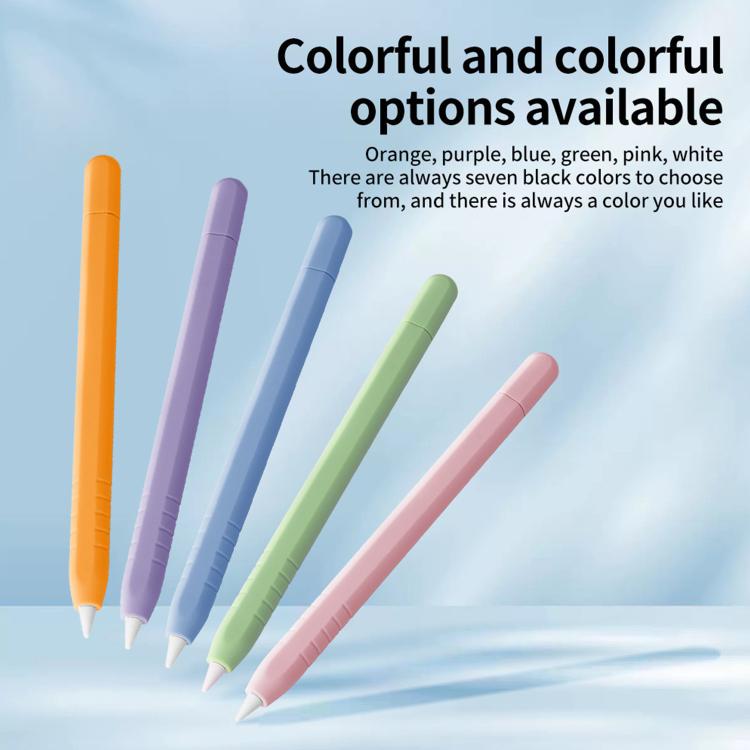 Funda de silicona para lápiz óptico XDcase de color sólido con tapa desmontable, For Apple Pencil USB-C / 3