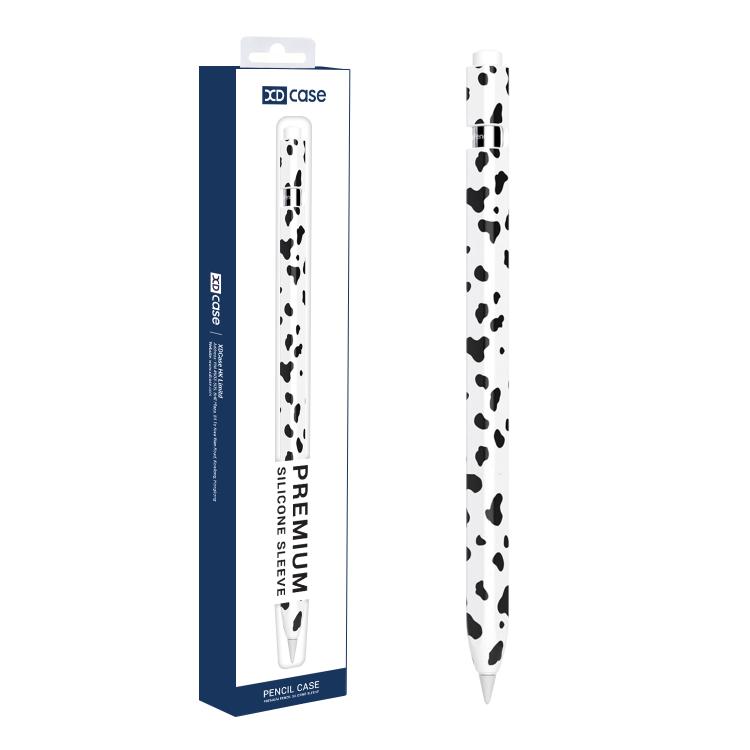Funda protectora de silicona con estampado de vaca para lápiz óptico de XDcase, For Apple Pencil Pro / 2, For Apple Pencil USB-C / 3