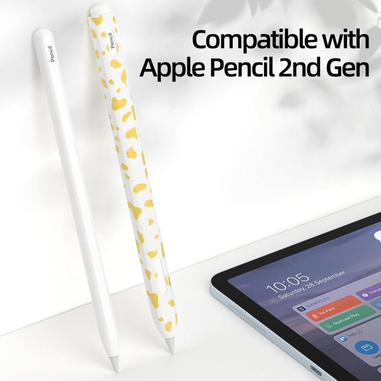 Funda protectora de silicona con estampado de vaca para lápiz óptico de XDcase, For Apple Pencil Pro / 2, For Apple Pencil USB-C / 3