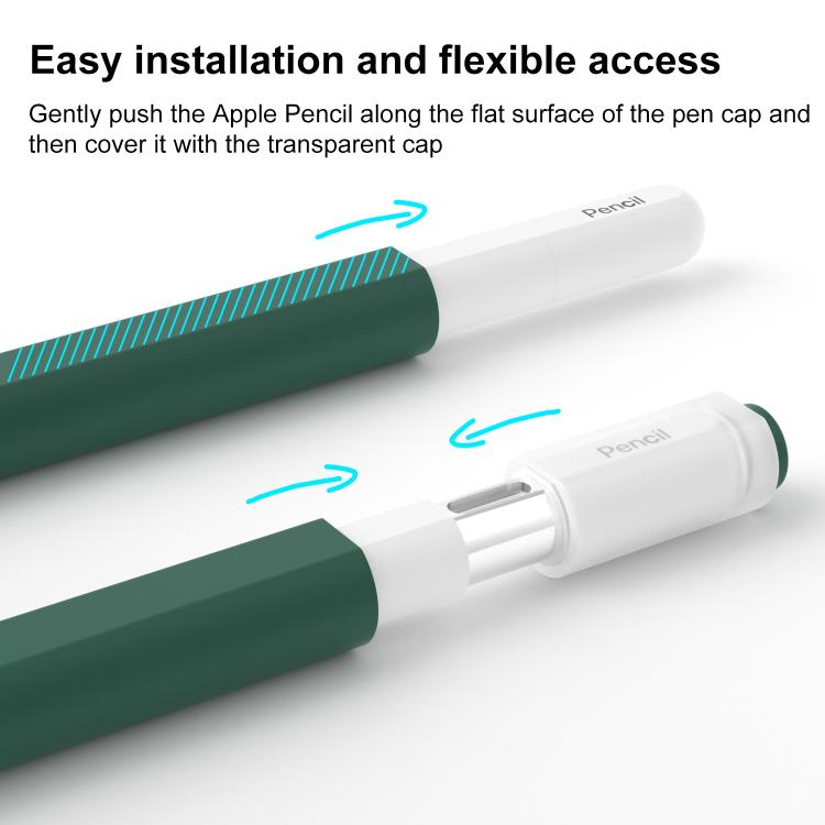 Funda de silicona para lápiz óptico con tapa desmontable XDcase Jelly, For Apple Pencil USB-C / 3